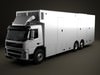 Volvo FM Outside Broadcast Truck 2010 3D Model