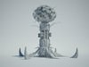 Futuristic Sci Fi Building 5 3D Model
