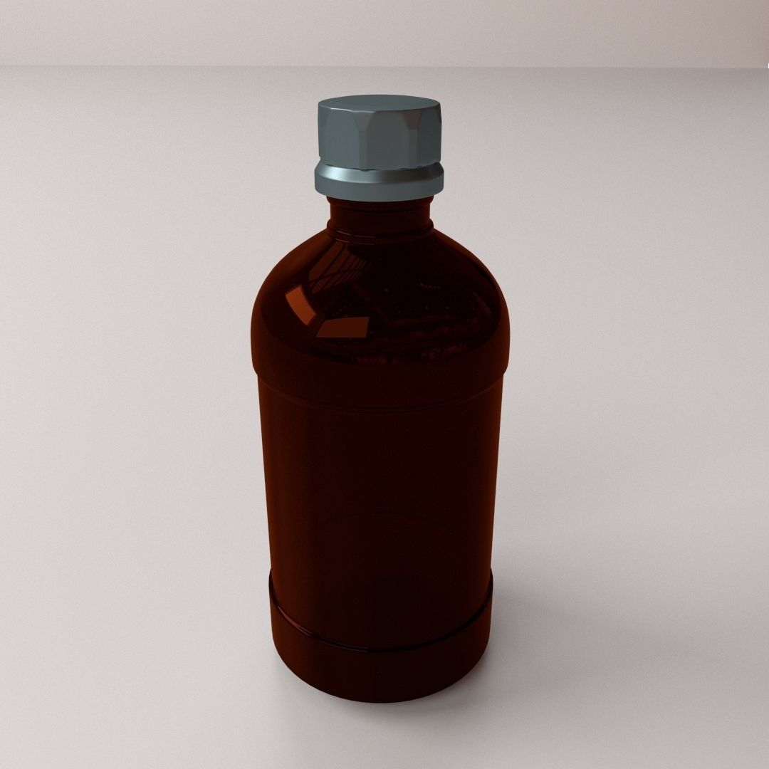 Winchester Bottle 3D Model .3ds .fbx .blend .dae
