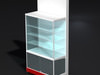 Big glass store stand 3D Model