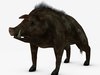 Low poly boar