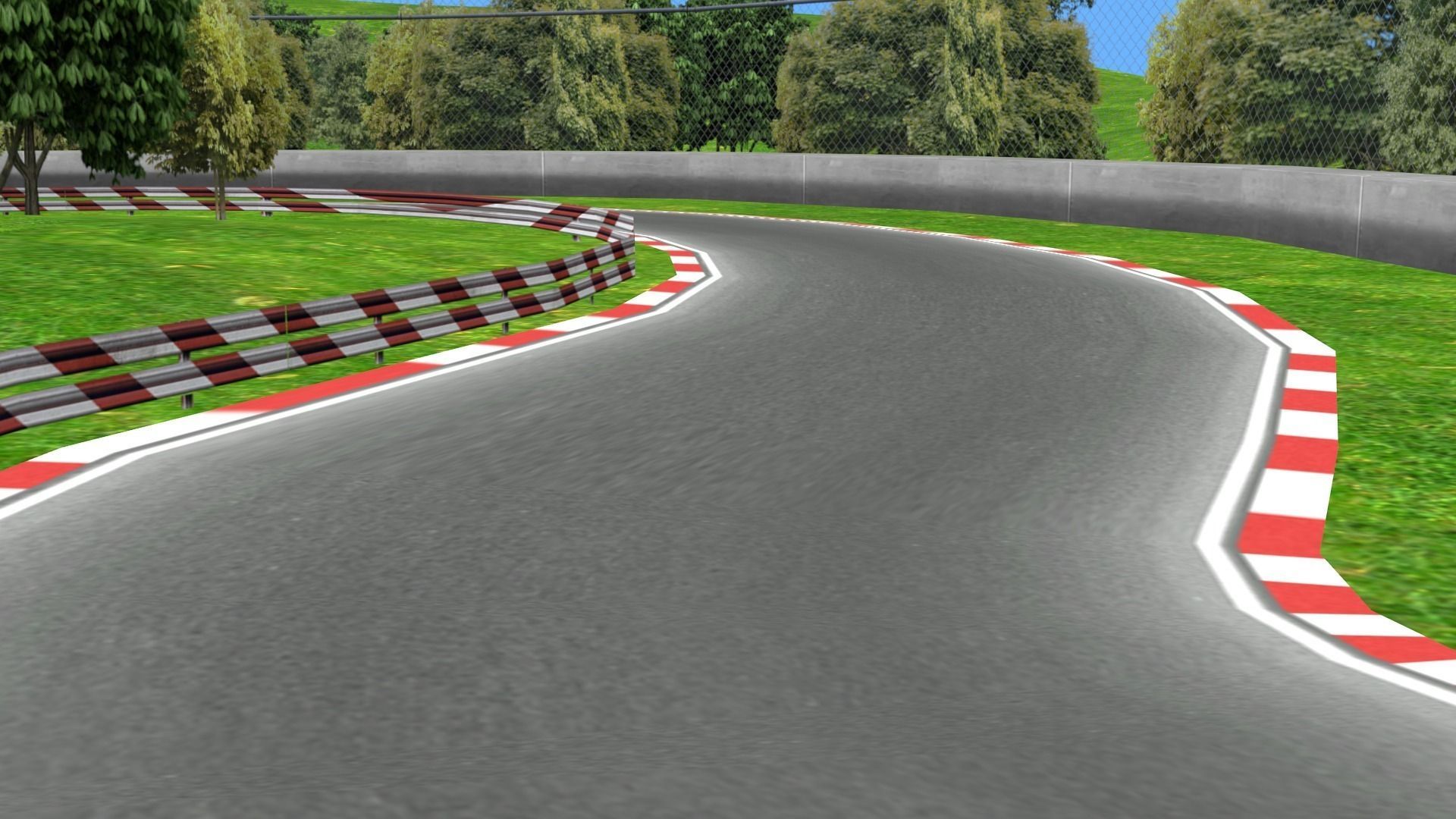 Race track 3D Model Game ready .obj .3ds .fbx .blend .dae .mtl