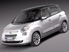 Fiat 500L USA-version 2... 3D Model