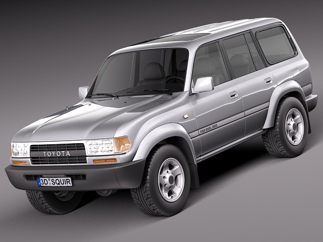 Toyota Land Cruiser J80 1989-1997 3D Model .max .obj .3ds .fbx .c4d 
