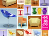 Starck Furniture Collection 18 objects 3D Model
