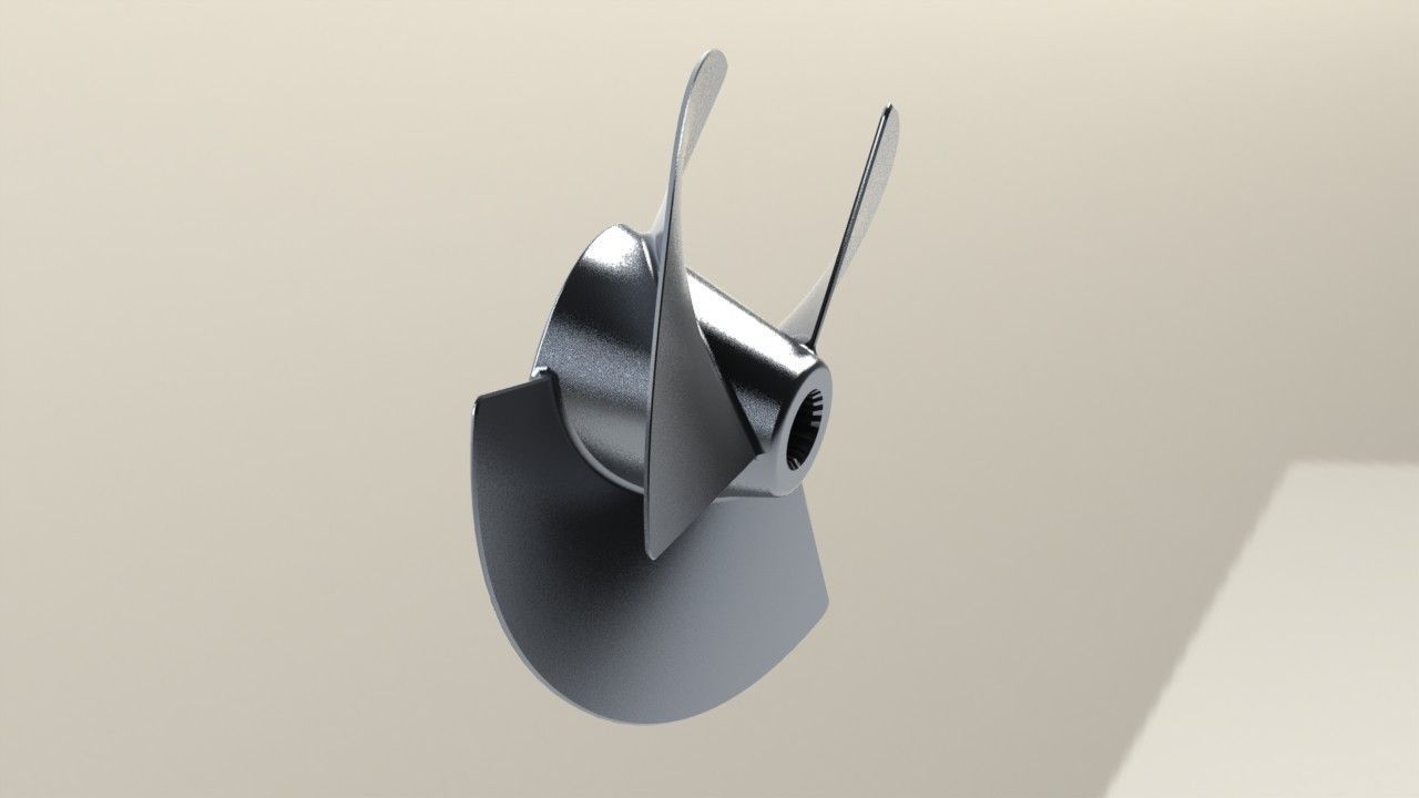 Jet ski propeller free 3D Model .sldprt .sldasm .slddrw