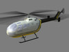 Bo105 V1 Helicopter 3D Model