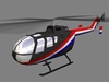 Bo105 V2 Helicopter 3D Model