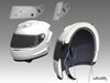 Car Helmet Cutaway 3D Model