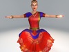 Bharatanatyam Dancer Rigged