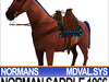 Saddle Medieval Norman Bridle Harness 1066 3D Model