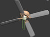 Ceiling fan (classical) 3D Model