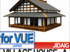 Japanese Village House Block A 3D Model