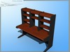 Falcon3D Modern Computer Desk F01 3D Model