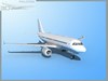 Falcon3D Airbus A319 Unmarked 3 3D Model