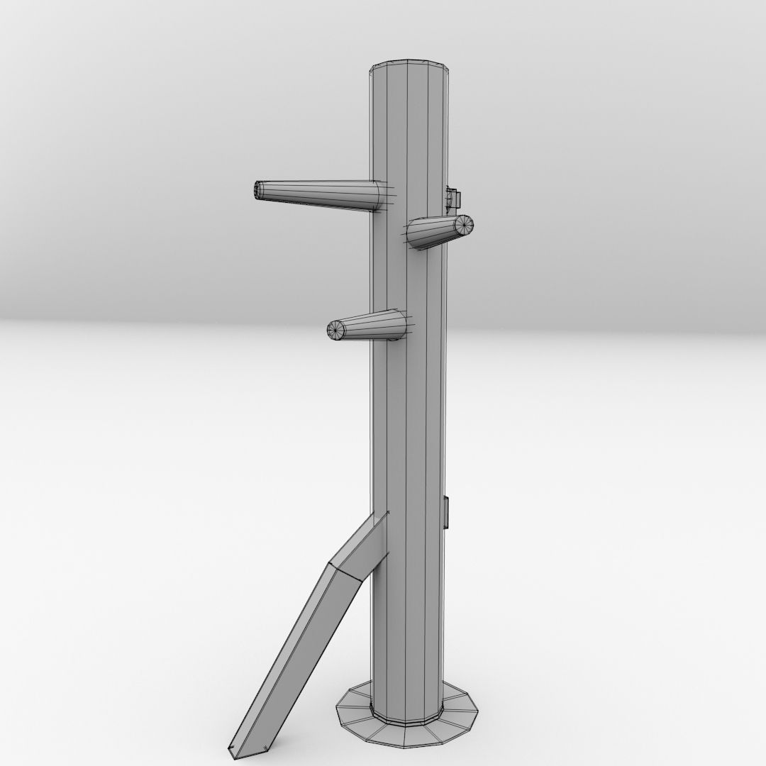 Wooden Dummy 3D Model .3ds .fbx .blend .dae - CGTrader.com
