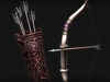 Bow Arrows Quiver 3D Model