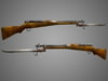 Arisaka Type 99 Rifle Low Poly