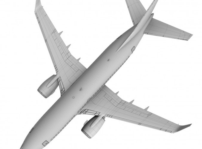 airberlin Boeing 737-700w 3D Model .max .obj .fbx .c4d .ma .mb