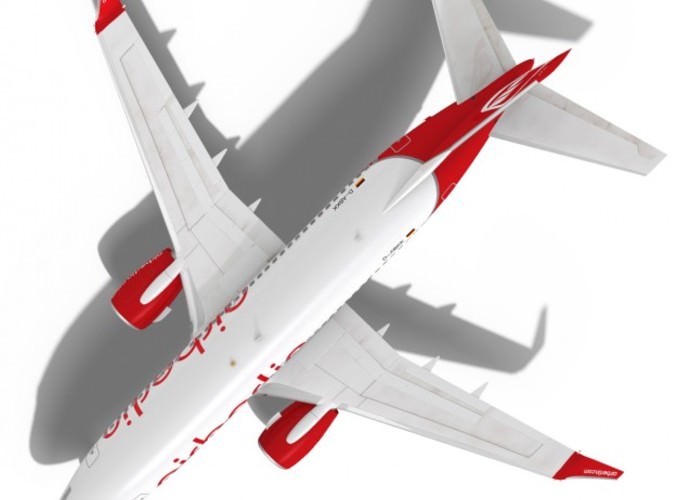 airberlin Boeing 737-700w 3D Model .max .obj .fbx .c4d .ma .mb