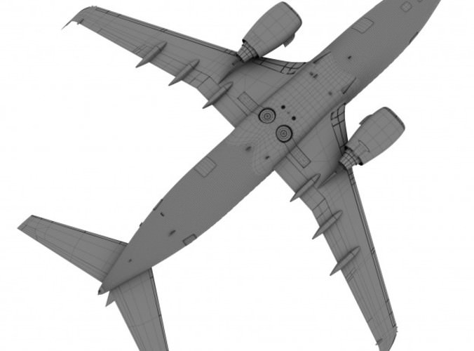 airberlin Boeing 737-700w 3D Model .max .obj .fbx .c4d .ma .mb