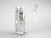 Water glass with ice 3D Model