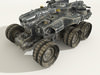 SciFi Military Armored Vehicle 3D Model