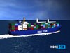 MaxStar Container Ship 3D Model