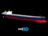 Oil Tanker Ship 3D Model