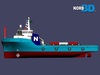 Supply Ship 3D Model