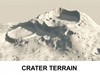 3d Terrain Crater 3D Model