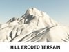 3d Terrain Eroded Hill 3D Model