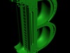 Print ready STEAMPUNK Alphabet Letter B 3D Model