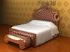 Bed Ornate Antique 08-033-Bed