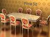 Dining Table and Chairs Antique-09-026-table