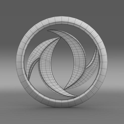 Dong Feng Logo 3D Model .max .obj .3ds .fbx .lwo .lw .lws .c4d