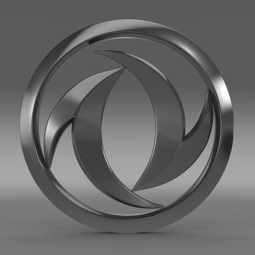Dong Feng Logo 3D Model .max .obj .3ds .fbx .lwo .lw .lws .c4d