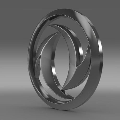 Dong Feng Logo 3D Model .max .obj .3ds .fbx .lwo .lw .lws .c4d