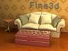 Sofa & Ottoman & Side Table 09om-03