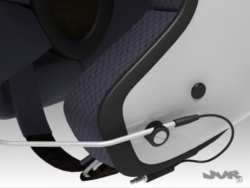 Rally Car Helmet 3D Model .max .obj .3ds .fbx