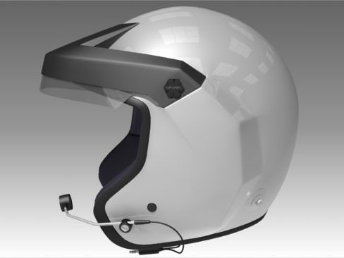 Rally Car Helmet 3D Model .max .obj .3ds .fbx