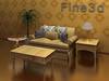 Living room furniture set 3D Model