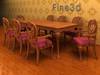 Large Dining Table 3D Model
