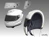 Racing Helmet Cutaway 3D Model