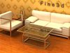 Living room furniture 3D Model