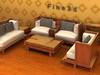 Living room furniture: wooden base 3D Model