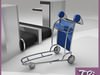 LUGGAGE CART AIRPORT 3D Model