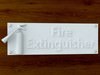 3d Printable Fire Extinquisher sign STL OBJ 3D Model