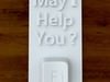 3d Printable 'May I Help YOu?' sign STL OBJ 3D Model