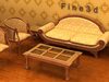 Yellow Furniture Set 3D Model